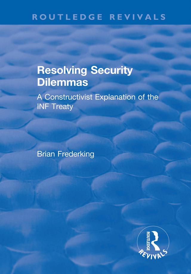 Resolving Security Dilemmas by Brian Frederking