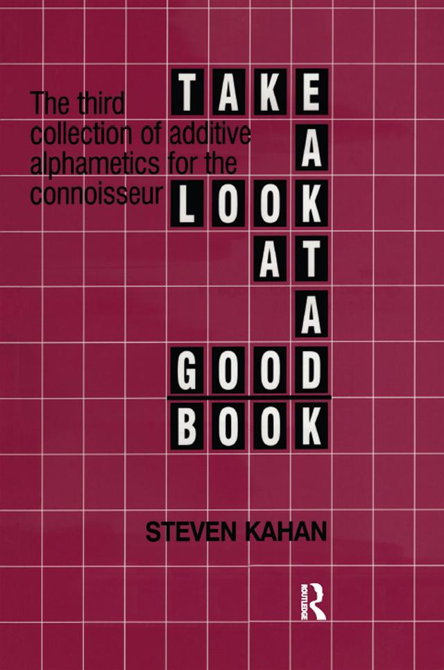 Take a Look at a Good Book by Steven Kahan