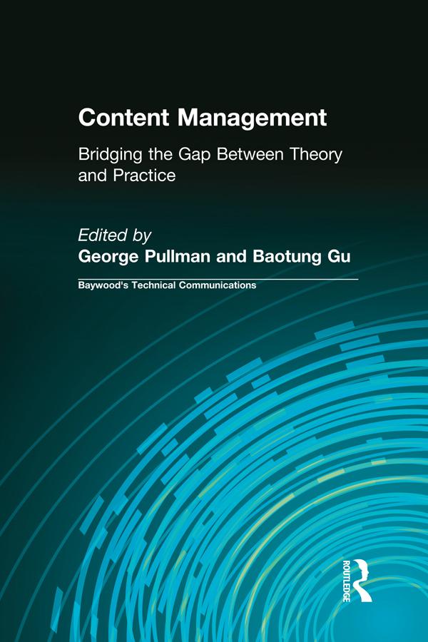 Content Management by George Pullman, Gu Baotung