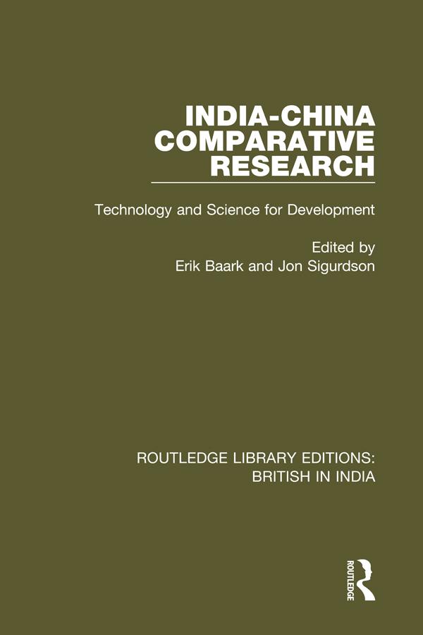 India-China Comparative Research by Erik Baark, Jon Sigurdson