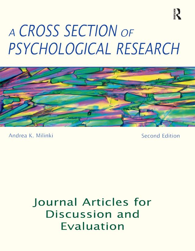 A Cross Section of Psychological Research by Andrea Milinki