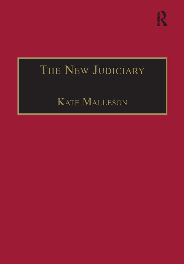 The New Judiciary by Kate Malleson