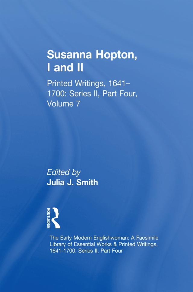 Susanna Hopton, I and II by Julia J. Smith