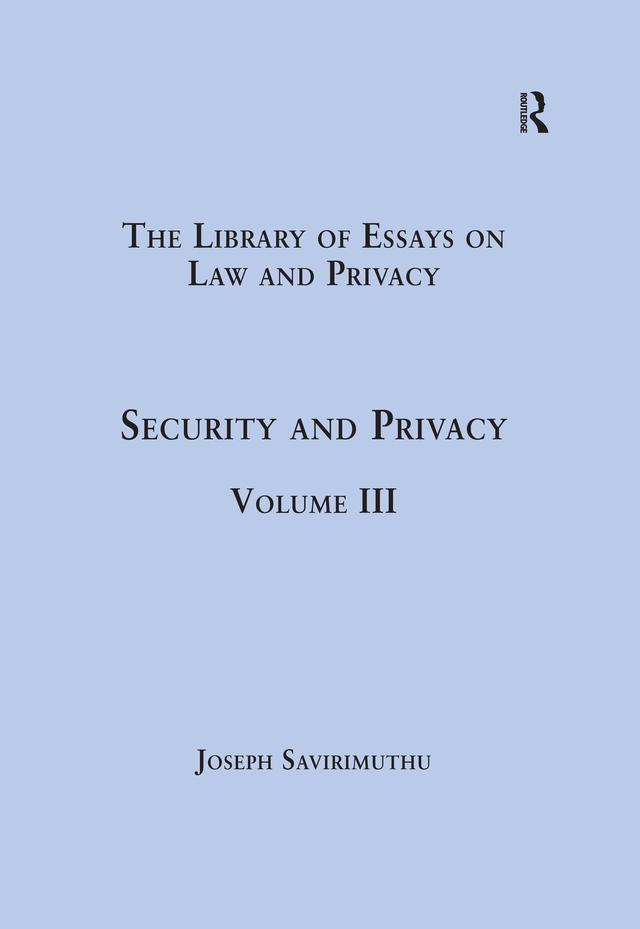 Security and Privacy by Joseph Savirimuthu