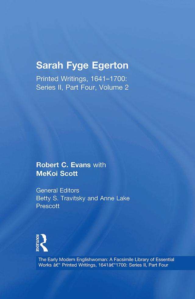 Sarah Fyge Egerton by Robert C. Evans