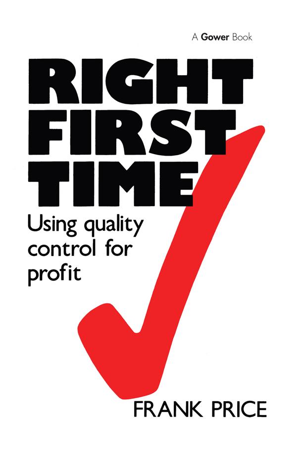 Right First Time by Frank Price