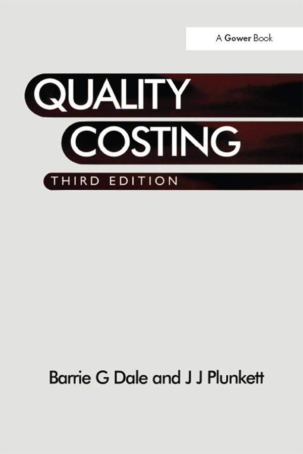 Quality Costing by Barrie G. Dale, J.J. Plunkett