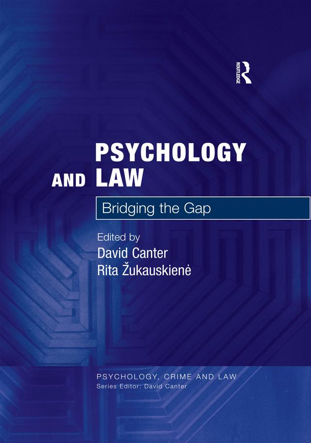 Psychology and Law by David Canter, Rita Žukauskiene