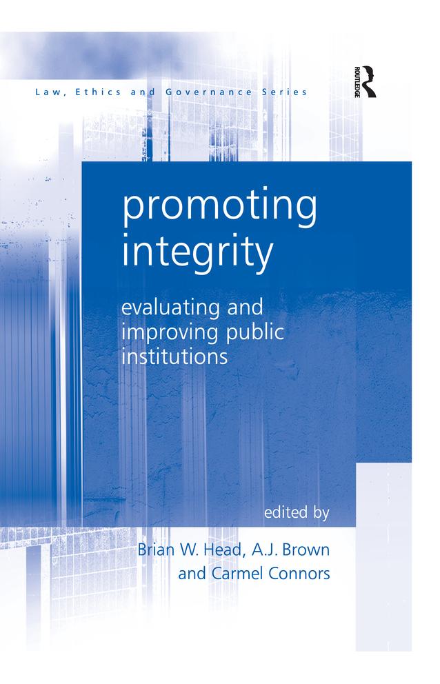 Promoting Integrity by A.J. Brown, Brian W. Head, Carmel Connors