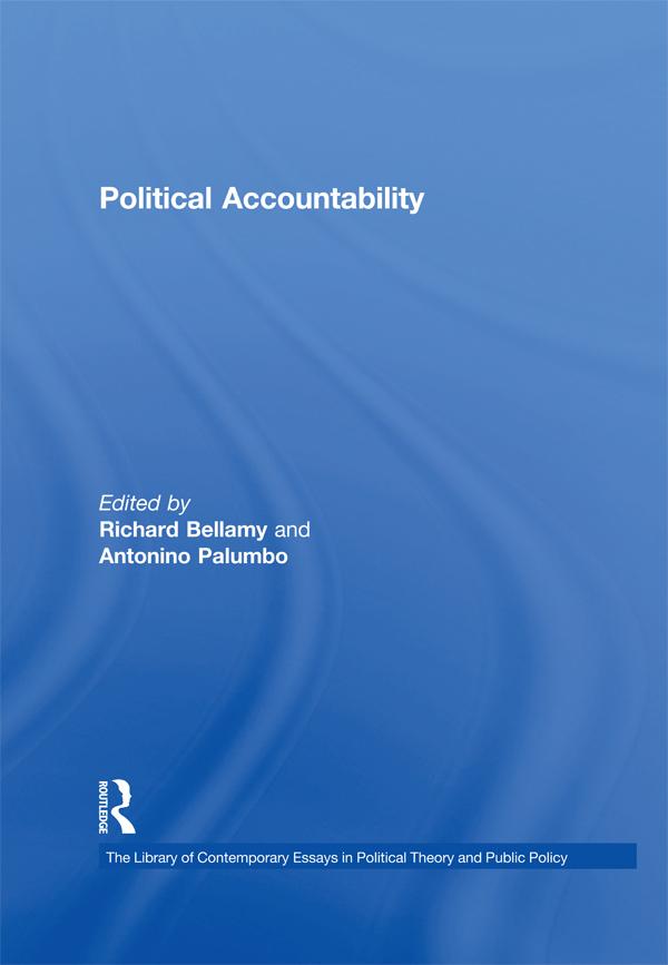 Political Accountability by Antonino Palumbo, Richard Bellamy