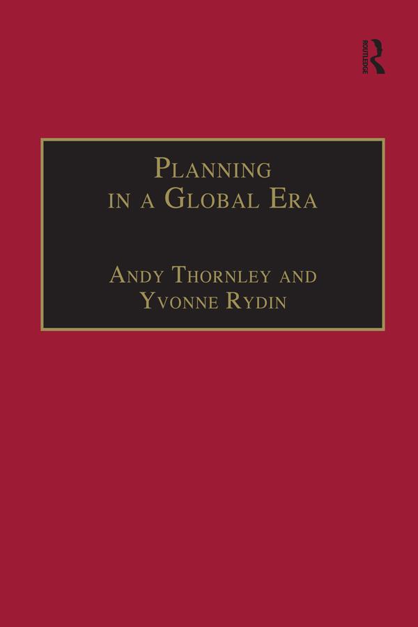 Planning in a Global Era by Andy Thornley, Yvonne Rydin