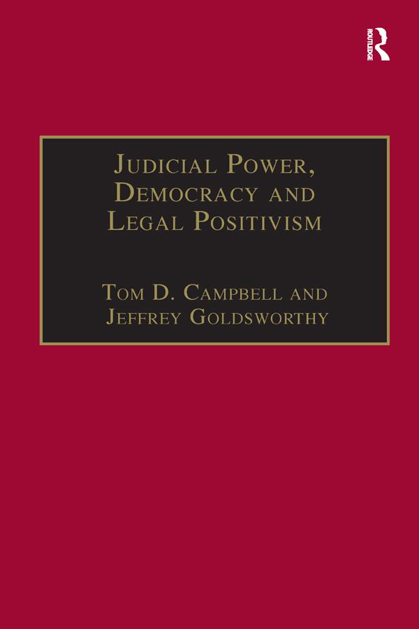 Judicial Power, Democracy and Legal Positivism