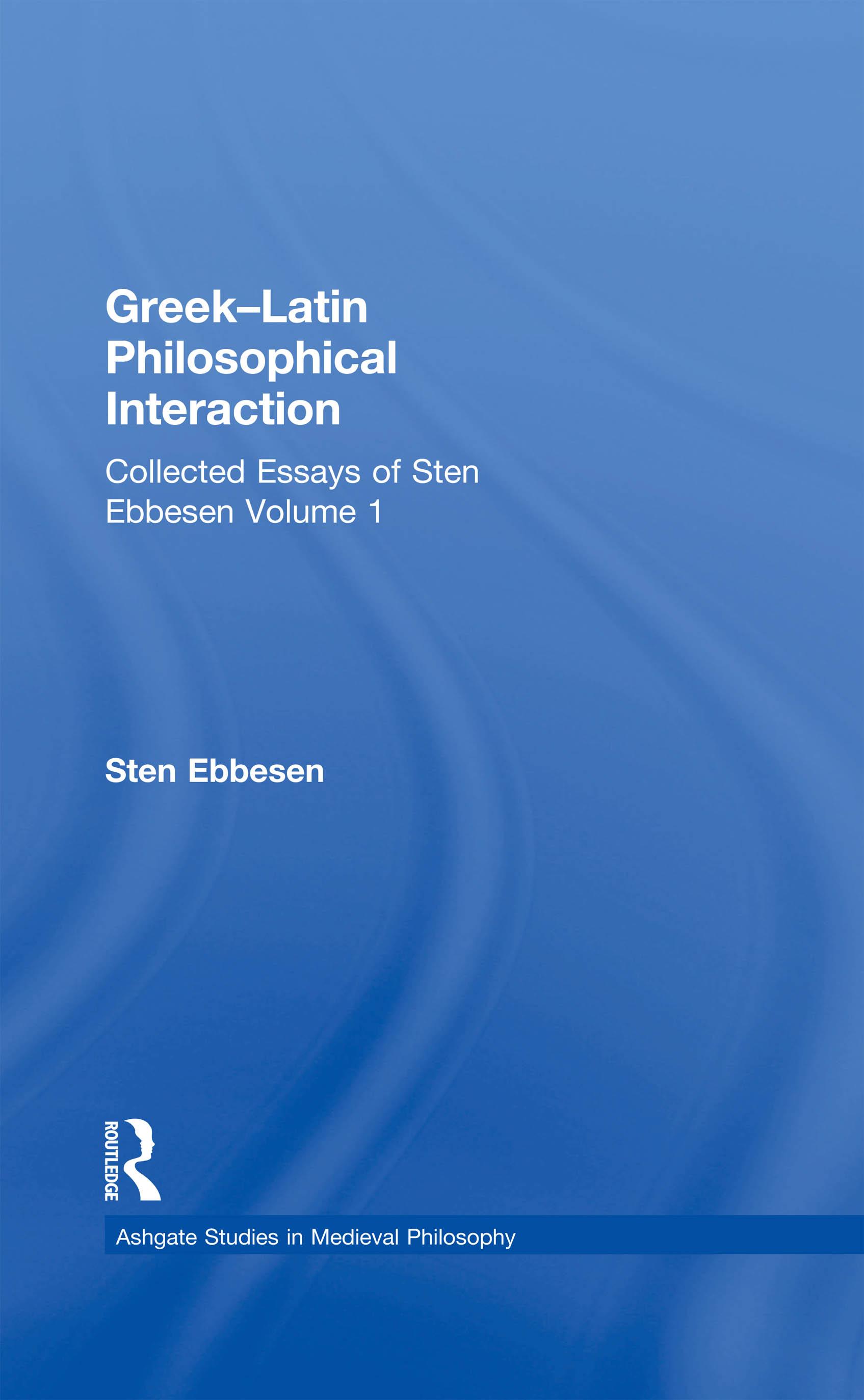 Greek–Latin Philosophical Interaction