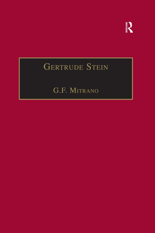 Gertrude Stein by G.F. Mitrano