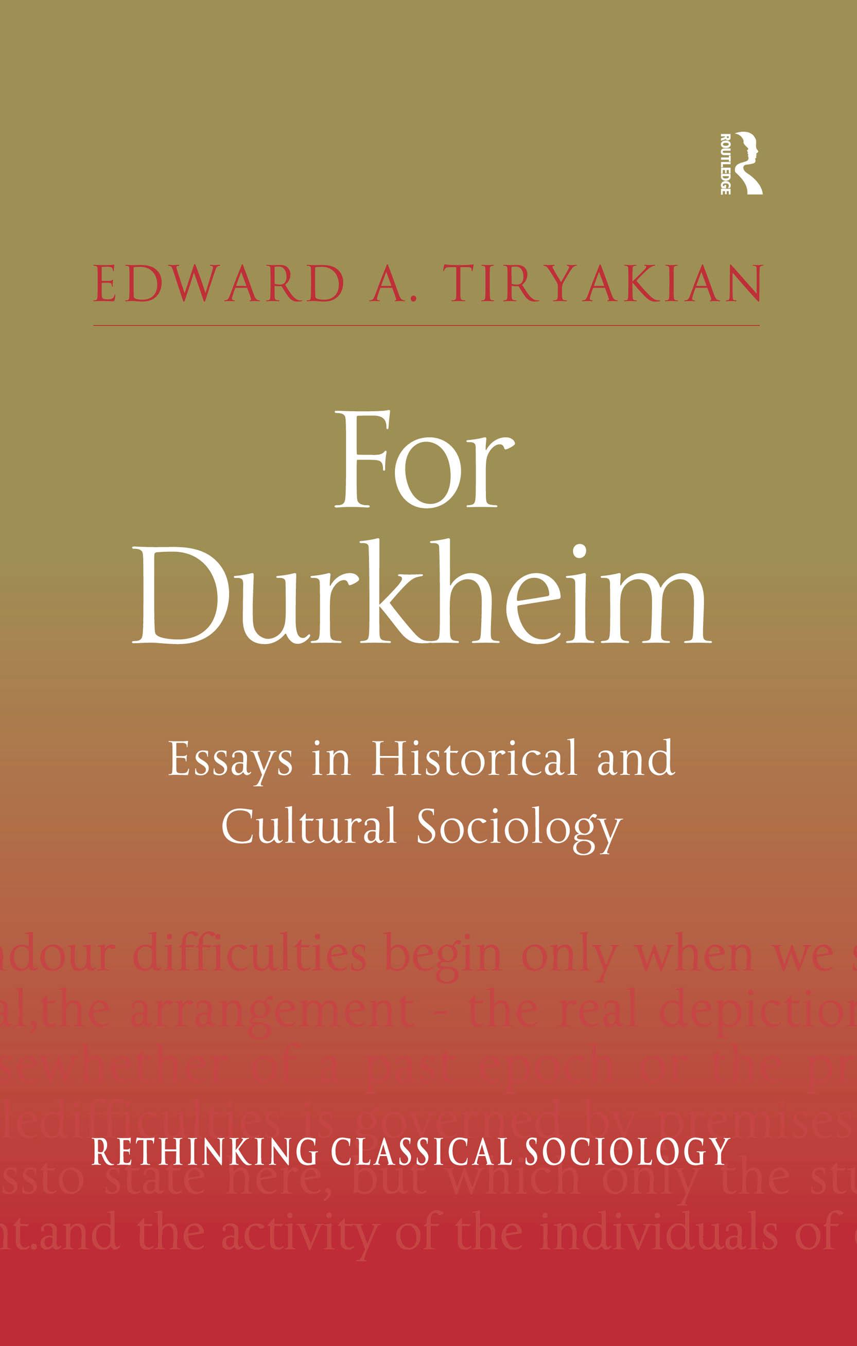 For Durkheim