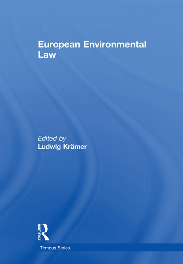 European Environmental Law by Ludwig Krämer
