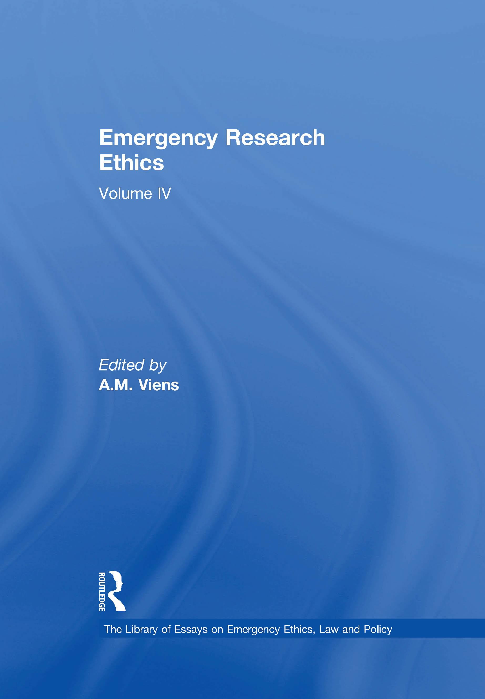 Emergency Research Ethics