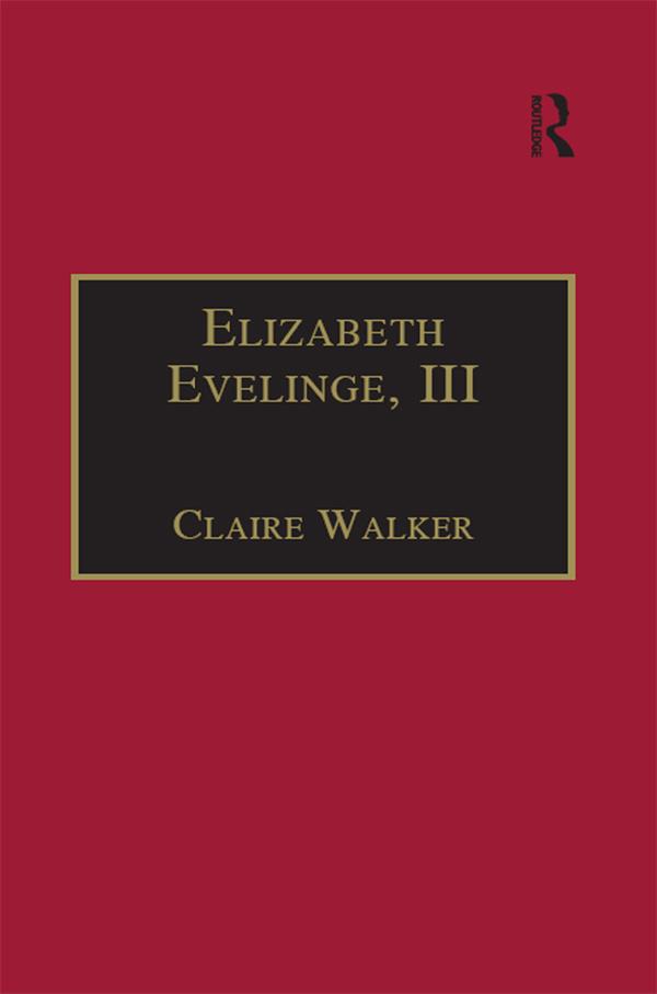 Elizabeth Evelinge, III