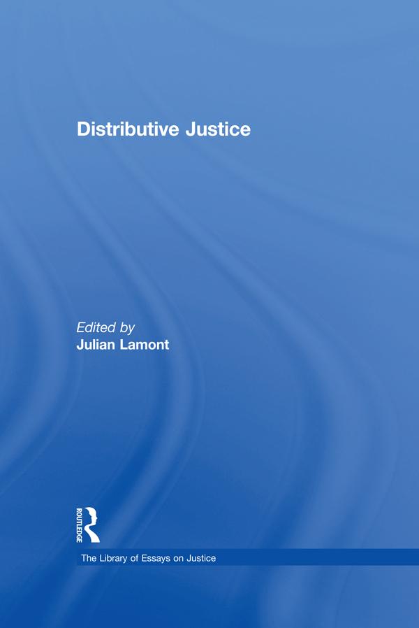Distributive Justice by Julian Lamont
