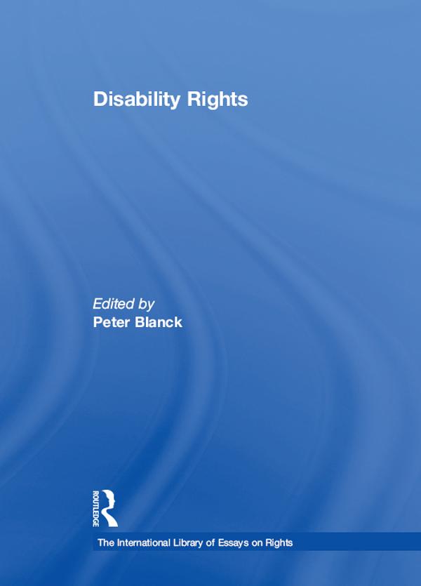 Disability Rights by Peter Blanck