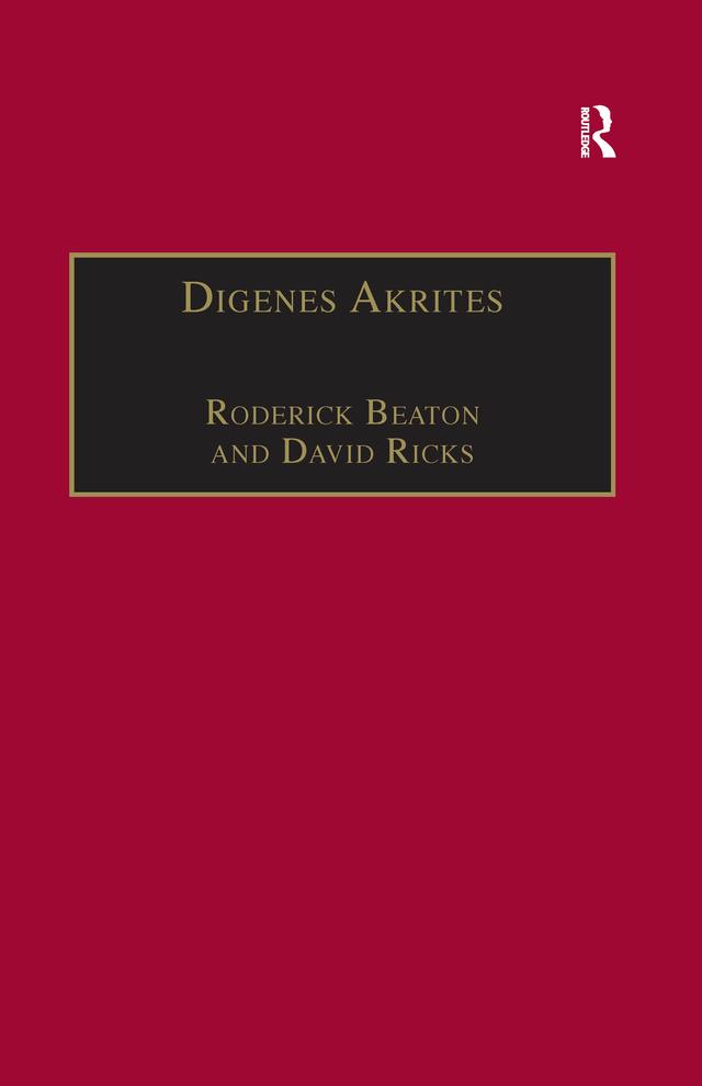 Digenes Akrites by David Ricks, Roderick Beaton