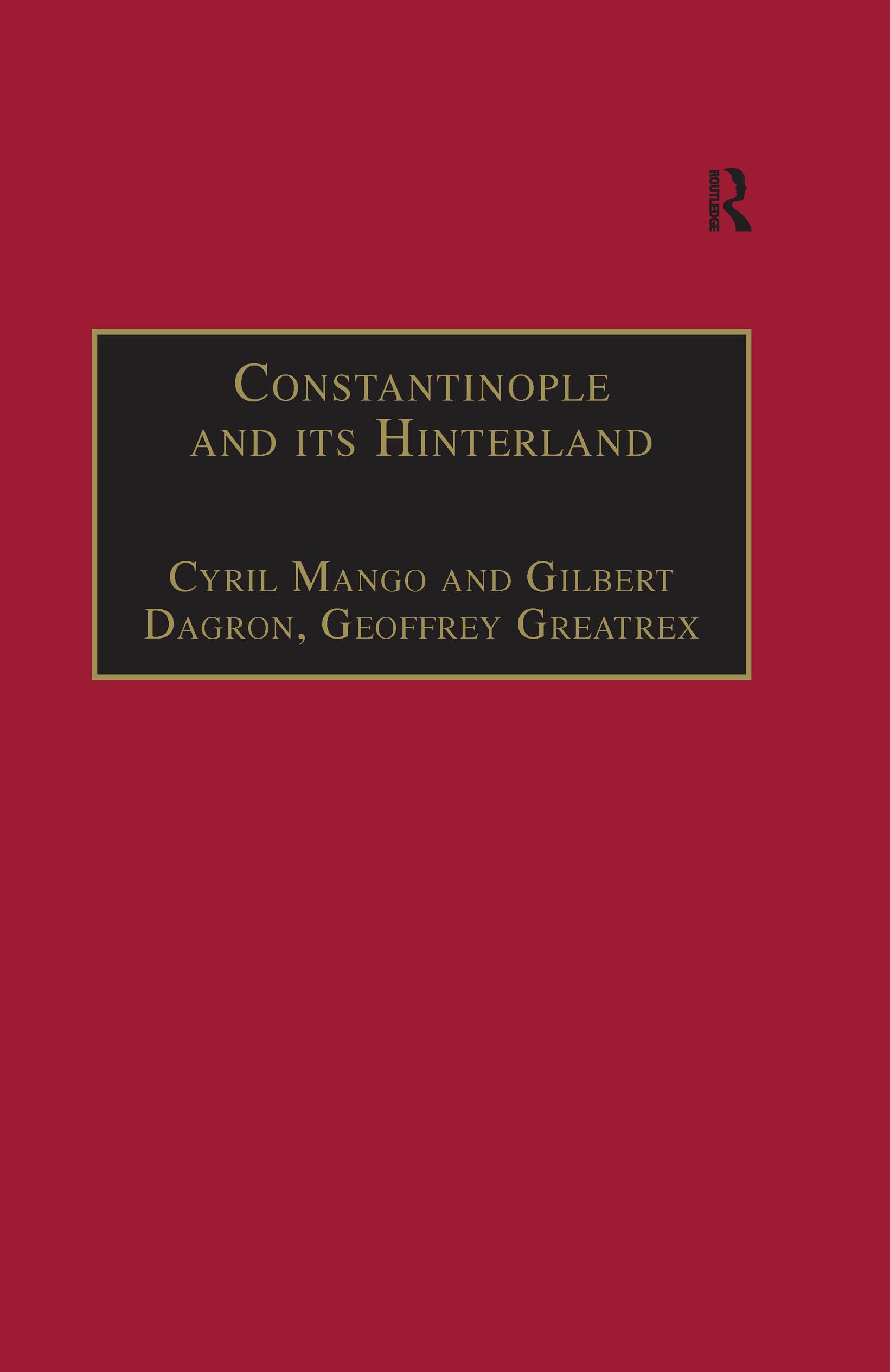 Constantinople and its Hinterland