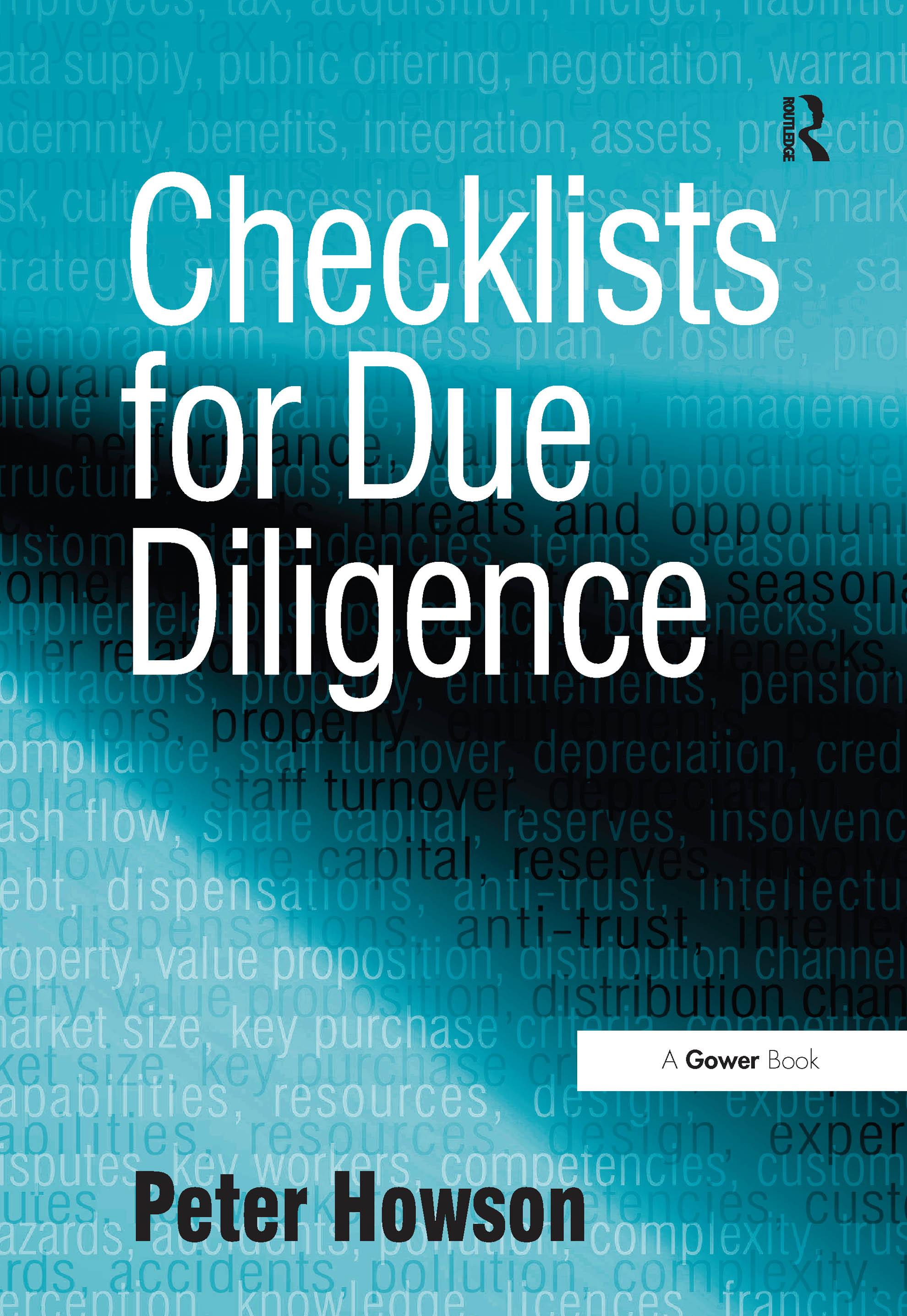Checklists for Due Diligence