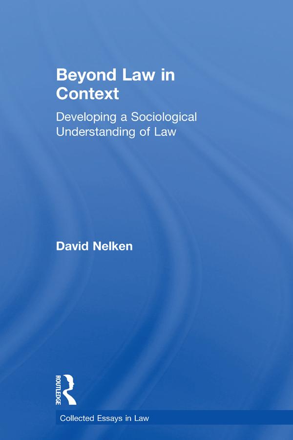 Beyond Law in Context by David Nelken