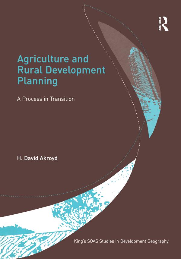 Agriculture and Rural Development Planning by H. David Akroyd