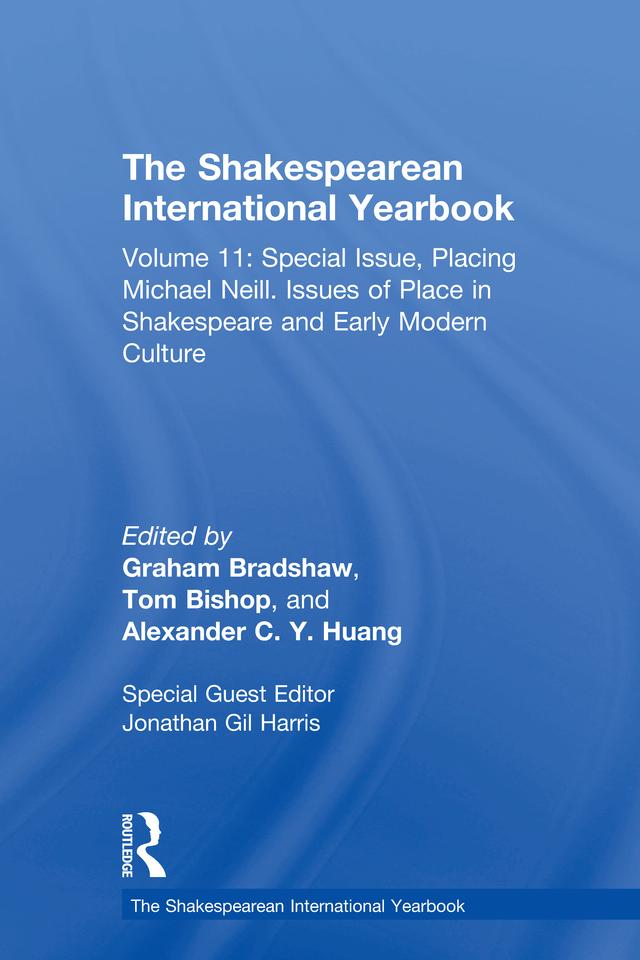 The Shakespearean International Yearbook by Jonathan Gil Harris