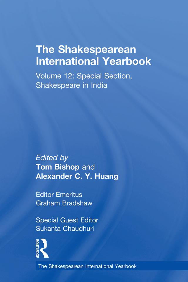 The Shakespearean International Yearbook by Sukanta Chaudhuri