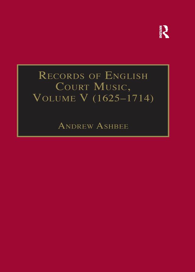 Records of English Court Music by Andrew Ashbee