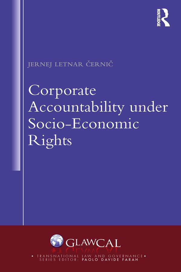 Corporate Accountability under Socio-Economic Rights by Jernej Letnar Černič