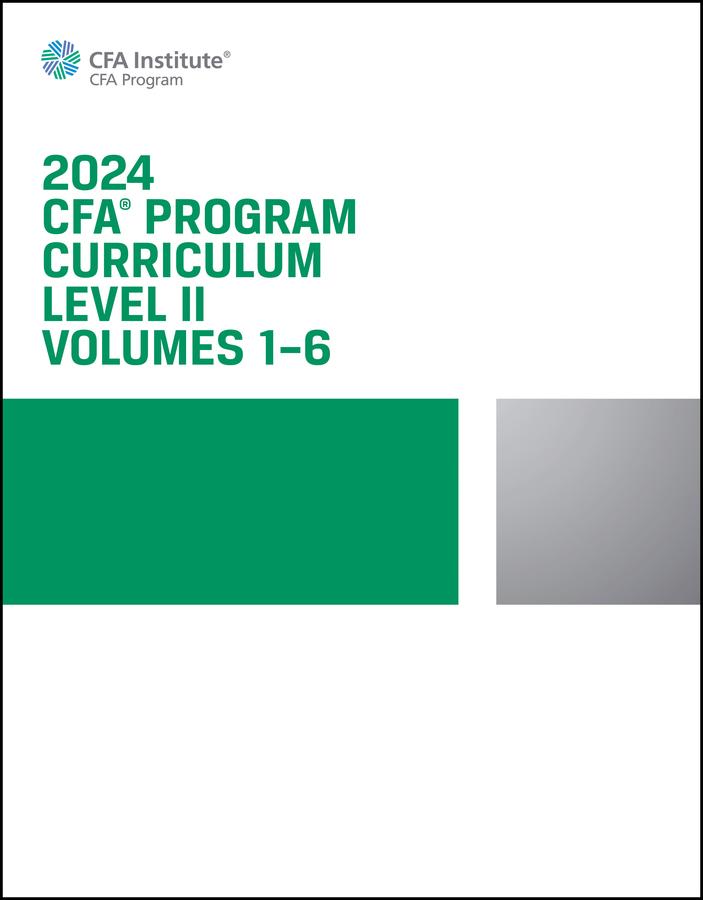 2024 CFA Program Curriculum Level II Box Set, Volumes 1 - 6