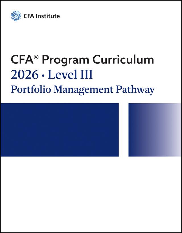 2026 CFA Program Curriculum Level III Portfolio Management Pathway Box Set by 