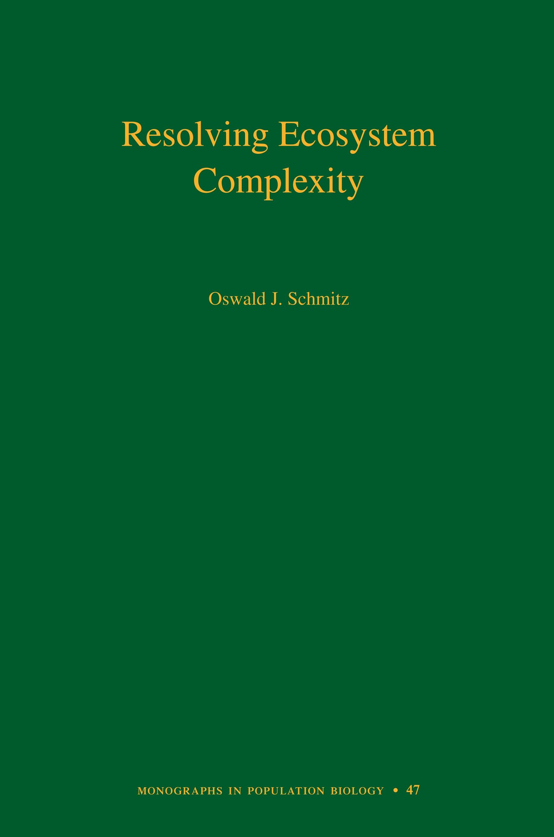 Resolving Ecosystem Complexity