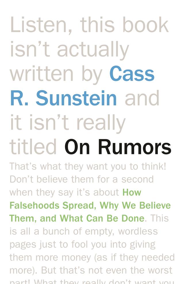 On Rumors by Cass R. Sunstein