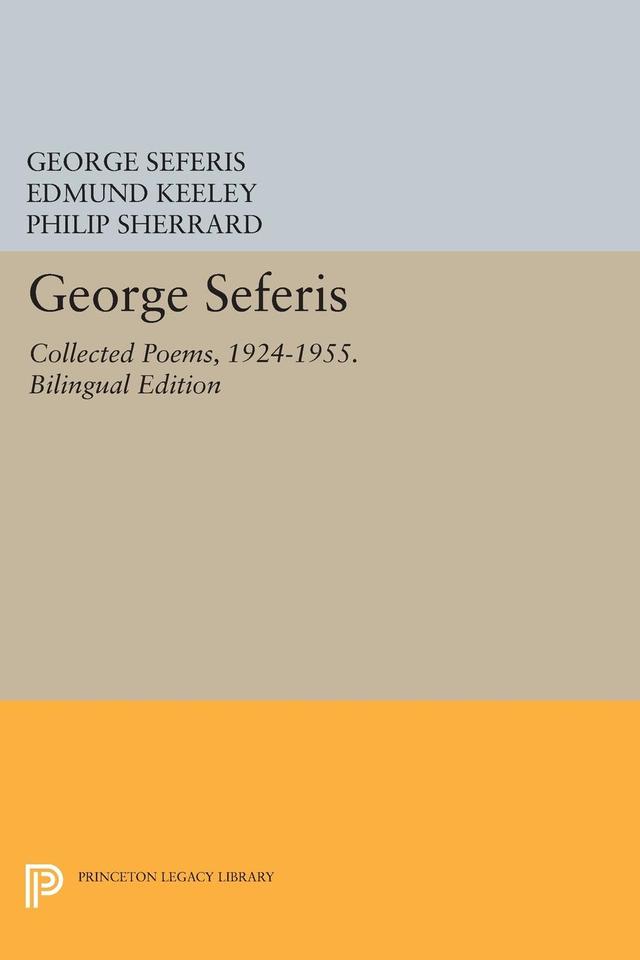 George Seferis by Edmund Keeley, George Seferis, Philip Sherrard