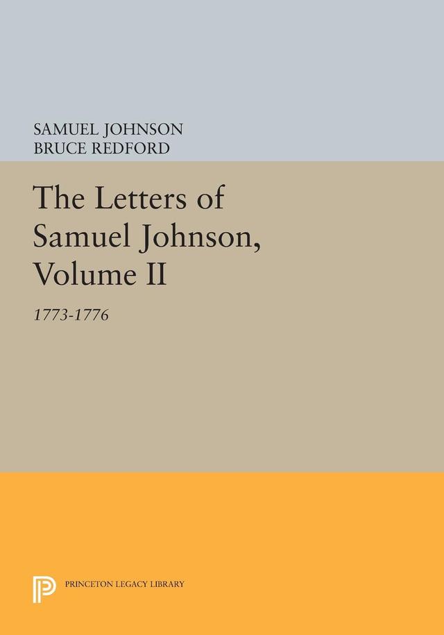 The Letters of Samuel Johnson, Volume II by Bruce Redford, Samuel Johnson