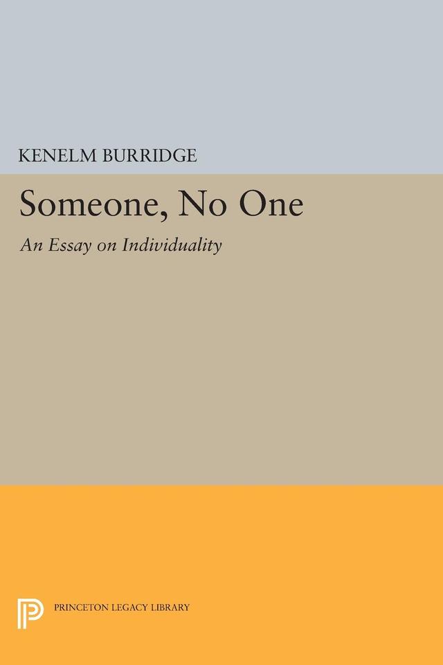 Someone, No One by Kenelm Burridge