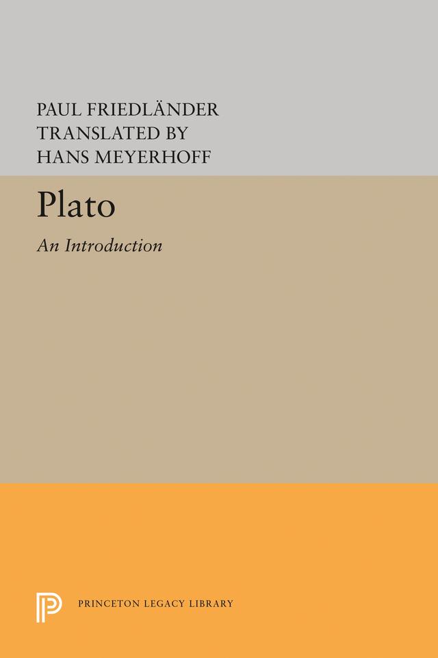 Plato by Hans Meyerhoff, Paul Friedlander