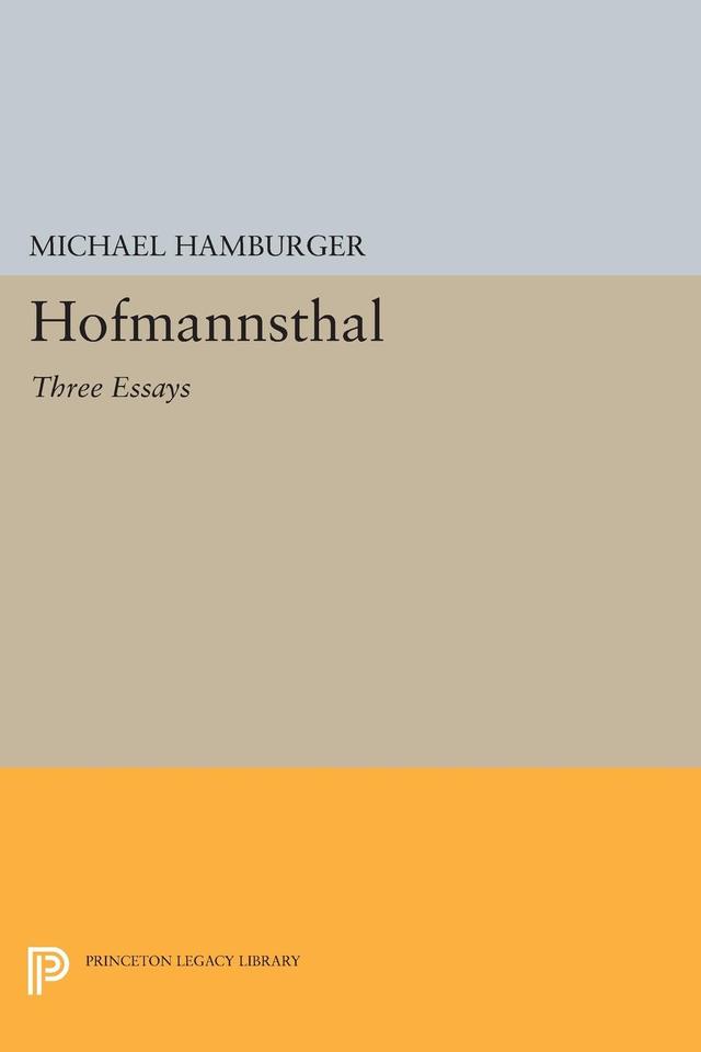 Hofmannsthal by Michael Hamburger