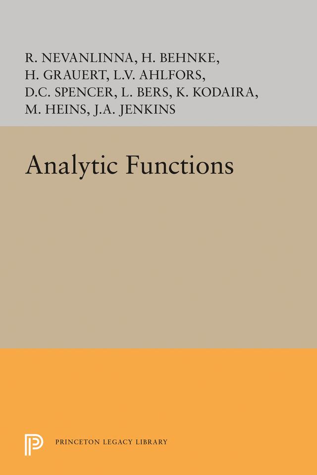 Analytic Functions by Lars Valerian Ahlfors