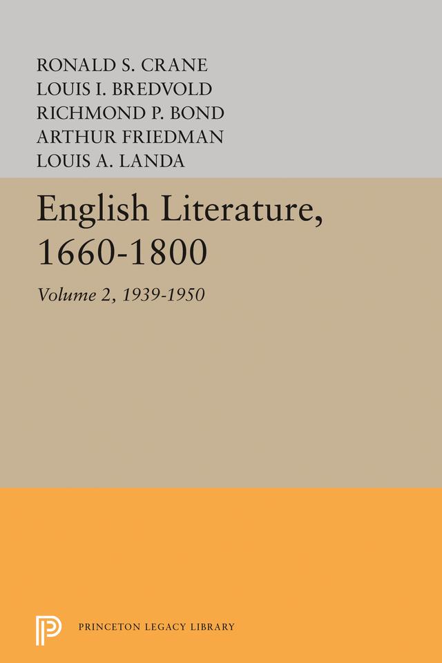 English Literature, Volume 2 by Louis A. Landa