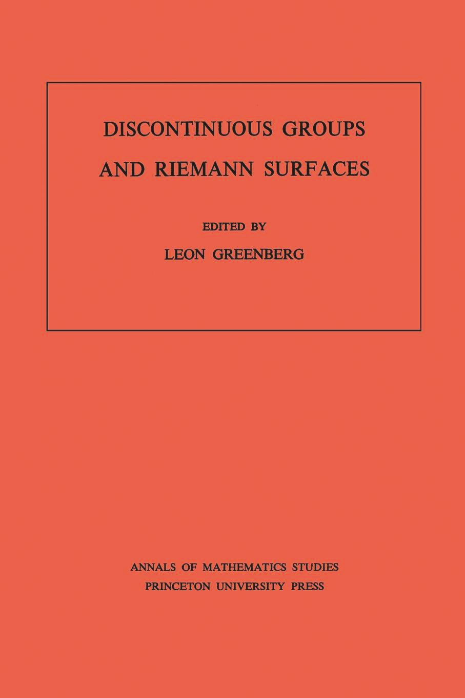 Discontinuous Groups and Riemann Surfaces