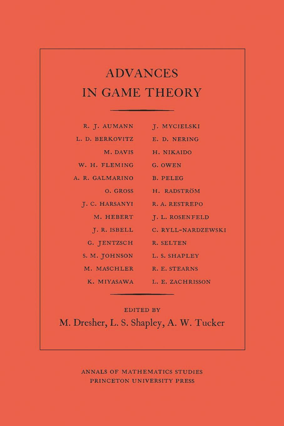 Advances in Game Theory