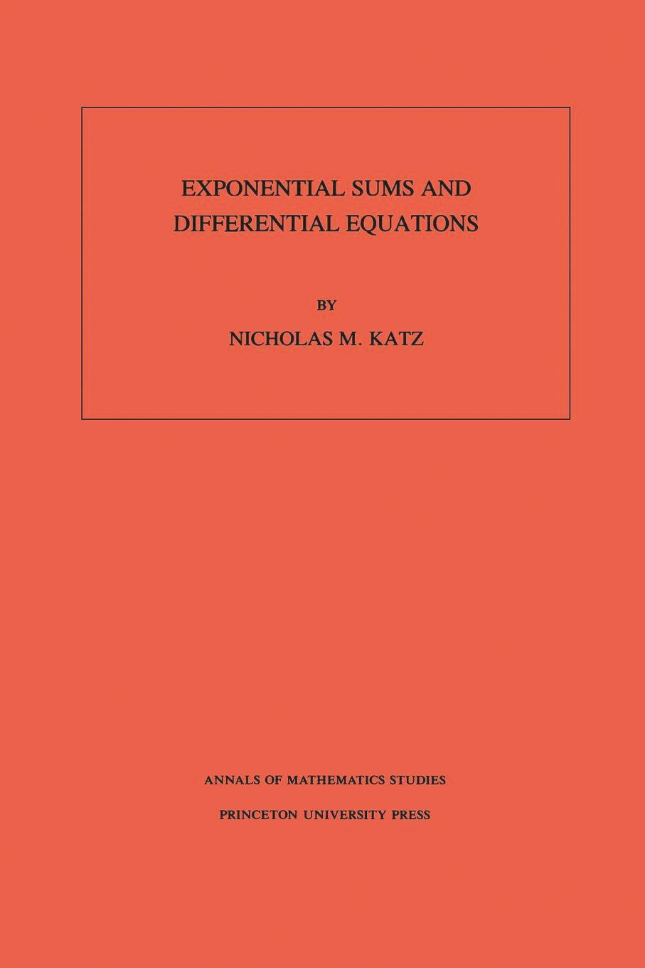 Exponential Sums and Differential Equations