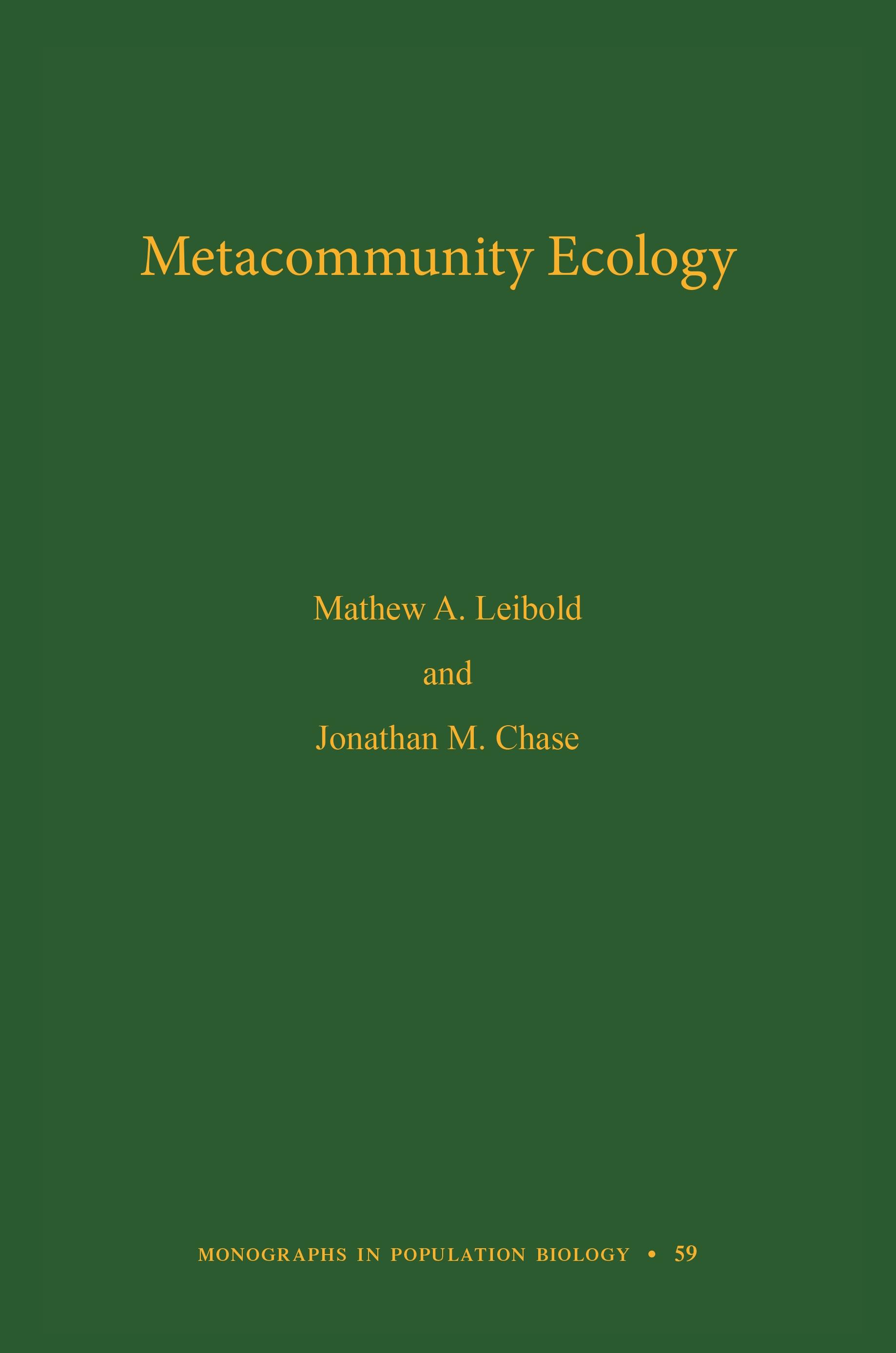 Metacommunity Ecology