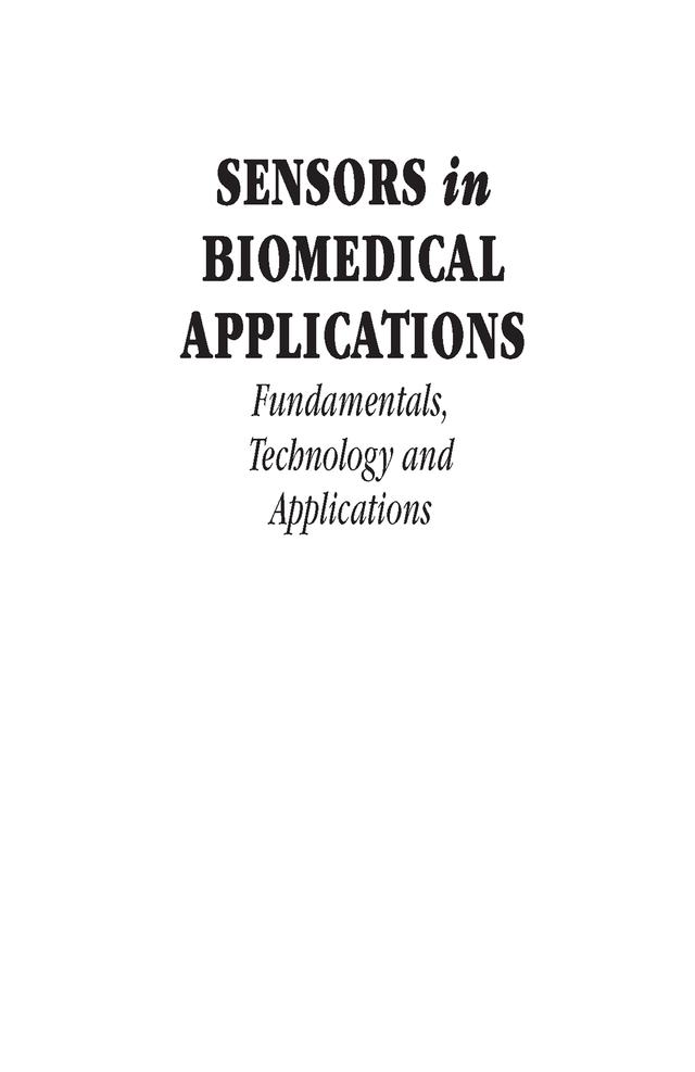 Sensors in Biomedical Applications by Gabor Harsanyi