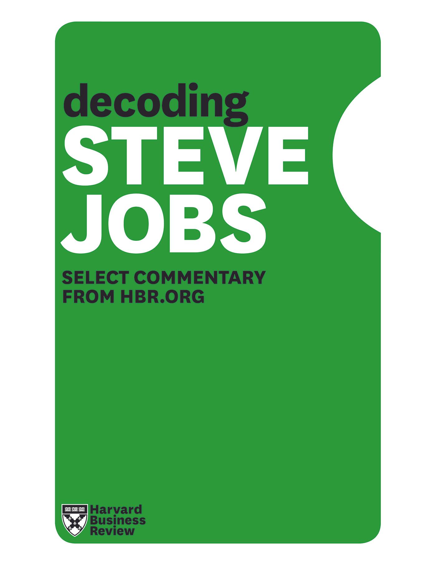 Decoding Steve Jobs